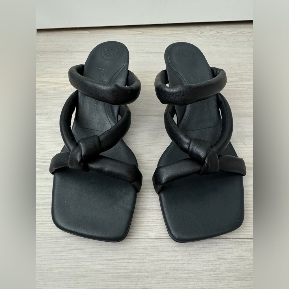 PAUL GREEN Leah Strappy Sandal In Black Vegan Nappa AU 4 US 6.5